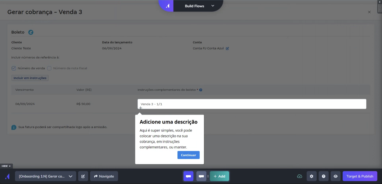 Onboarding em escala — configuração no Appcues