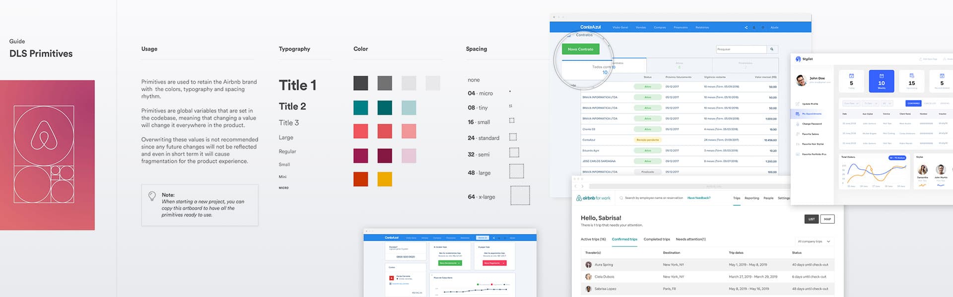 Referências de design system maduro analisadas no benchmarking